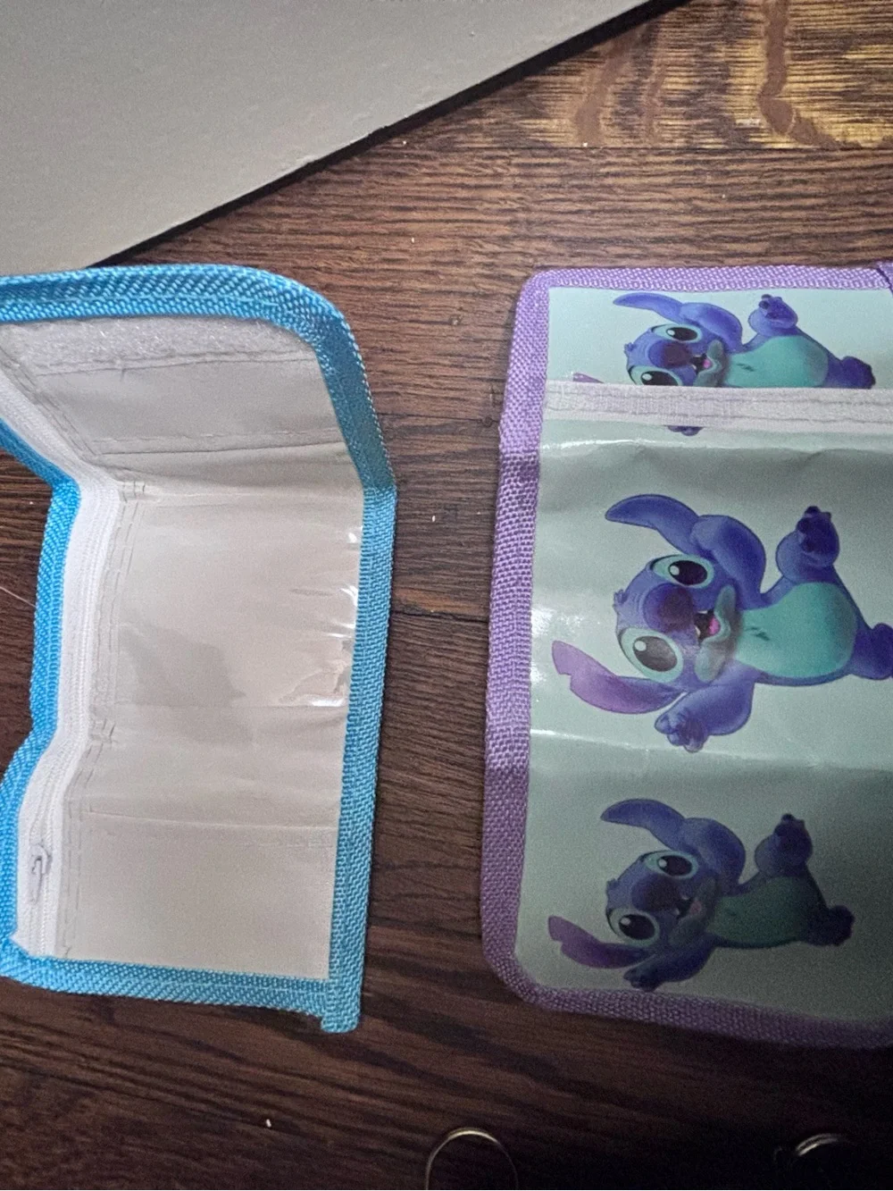 Stitch Kids Wallet and Card Holder Set - Blue/Purple